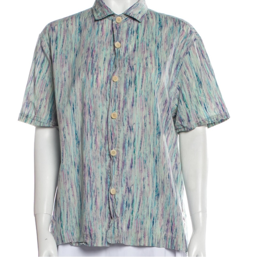 Thaddeus o Neil printed men shirt size M.